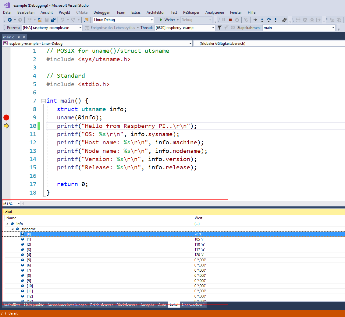 Variablen überwachen