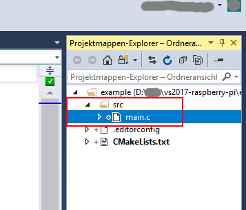 Projektmappen-Explorer