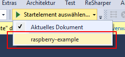 raspberry-example auswählen